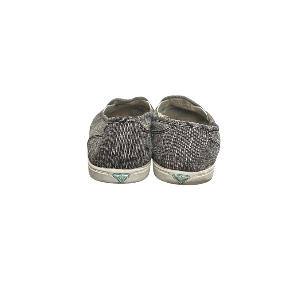 Roxy Women’s Slip-On Casual Shoes Gray Chambray Canvas Sneakers Size 7.5 - Picture 5 of 12